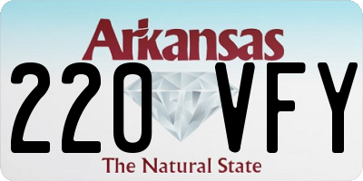 AR license plate 220VFY