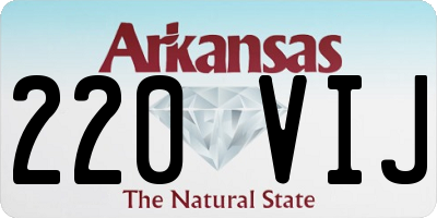 AR license plate 220VIJ