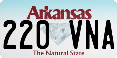 AR license plate 220VNA