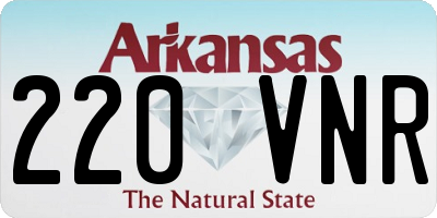 AR license plate 220VNR