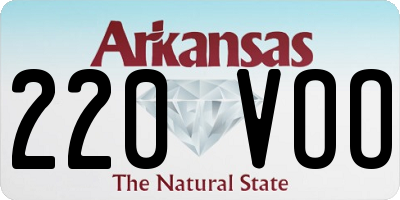 AR license plate 220VOO