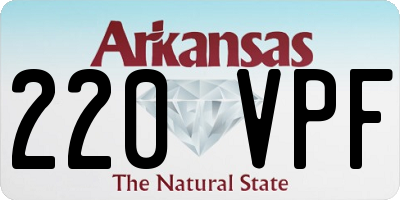 AR license plate 220VPF