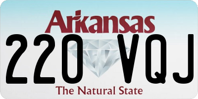 AR license plate 220VQJ