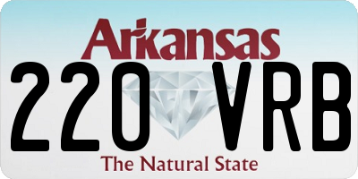 AR license plate 220VRB