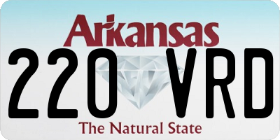 AR license plate 220VRD
