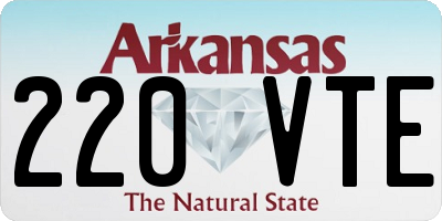 AR license plate 220VTE