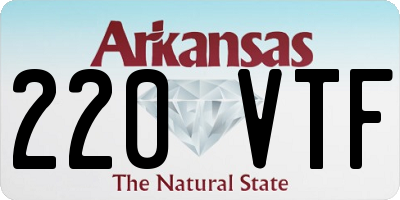 AR license plate 220VTF