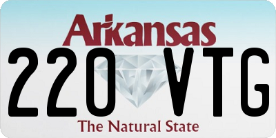 AR license plate 220VTG