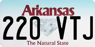 AR license plate 220VTJ
