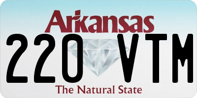 AR license plate 220VTM