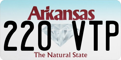 AR license plate 220VTP