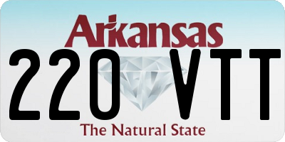 AR license plate 220VTT