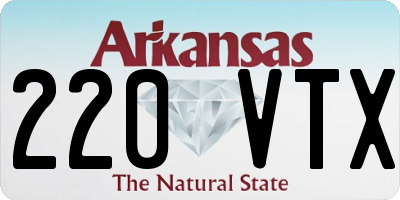 AR license plate 220VTX