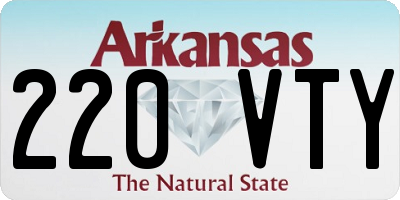 AR license plate 220VTY