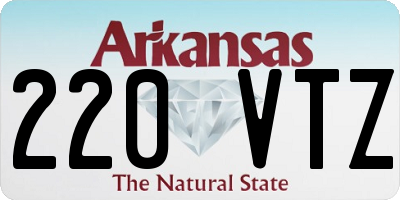 AR license plate 220VTZ