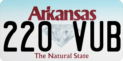 AR license plate 220VUB