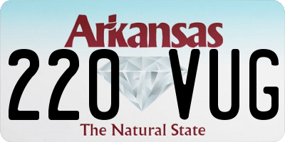 AR license plate 220VUG