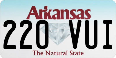 AR license plate 220VUI