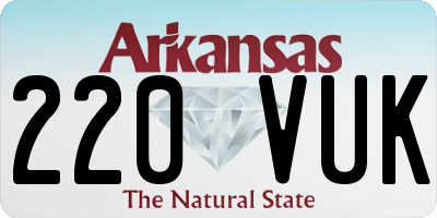 AR license plate 220VUK