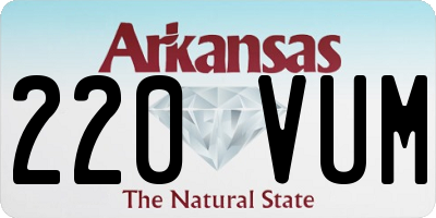 AR license plate 220VUM