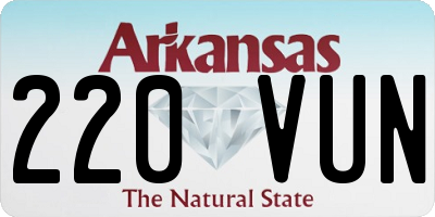 AR license plate 220VUN