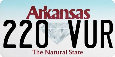 AR license plate 220VUR