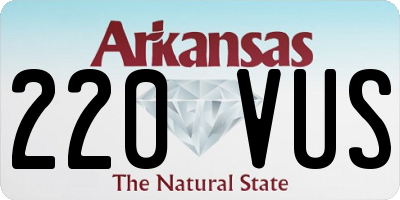 AR license plate 220VUS