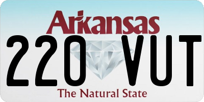 AR license plate 220VUT