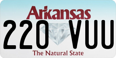 AR license plate 220VUU