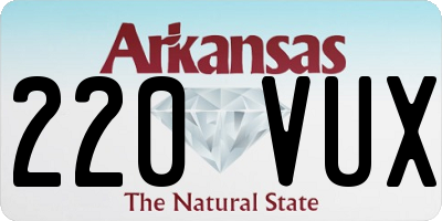 AR license plate 220VUX