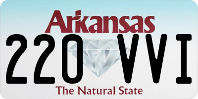 AR license plate 220VVI