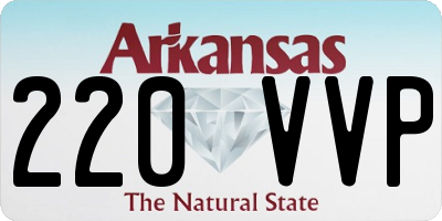 AR license plate 220VVP