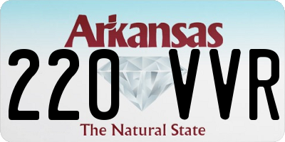 AR license plate 220VVR