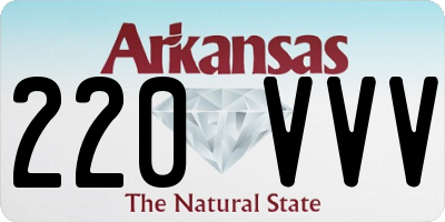 AR license plate 220VVV