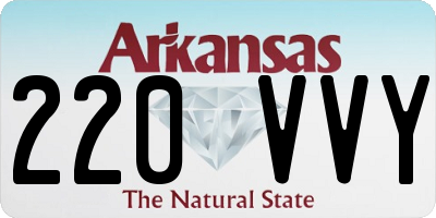 AR license plate 220VVY