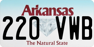 AR license plate 220VWB