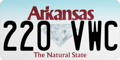 AR license plate 220VWC