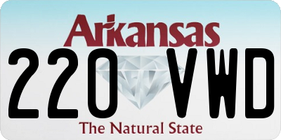 AR license plate 220VWD