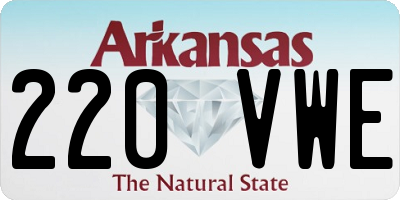 AR license plate 220VWE