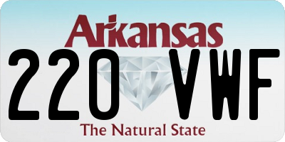 AR license plate 220VWF