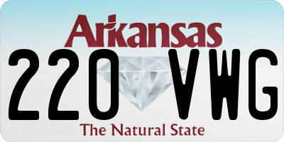 AR license plate 220VWG