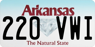 AR license plate 220VWI