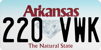 AR license plate 220VWK