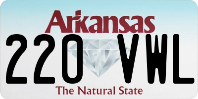 AR license plate 220VWL