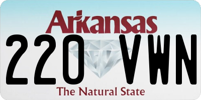 AR license plate 220VWN