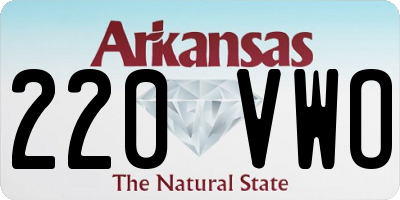 AR license plate 220VWO