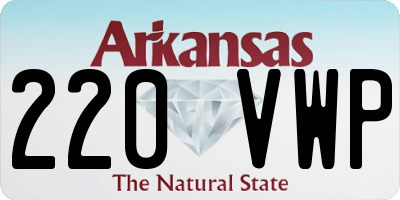 AR license plate 220VWP