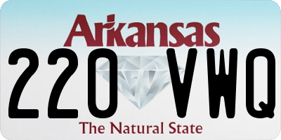 AR license plate 220VWQ