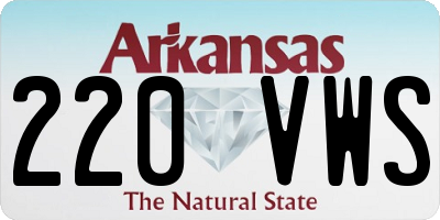 AR license plate 220VWS