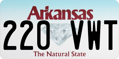 AR license plate 220VWT